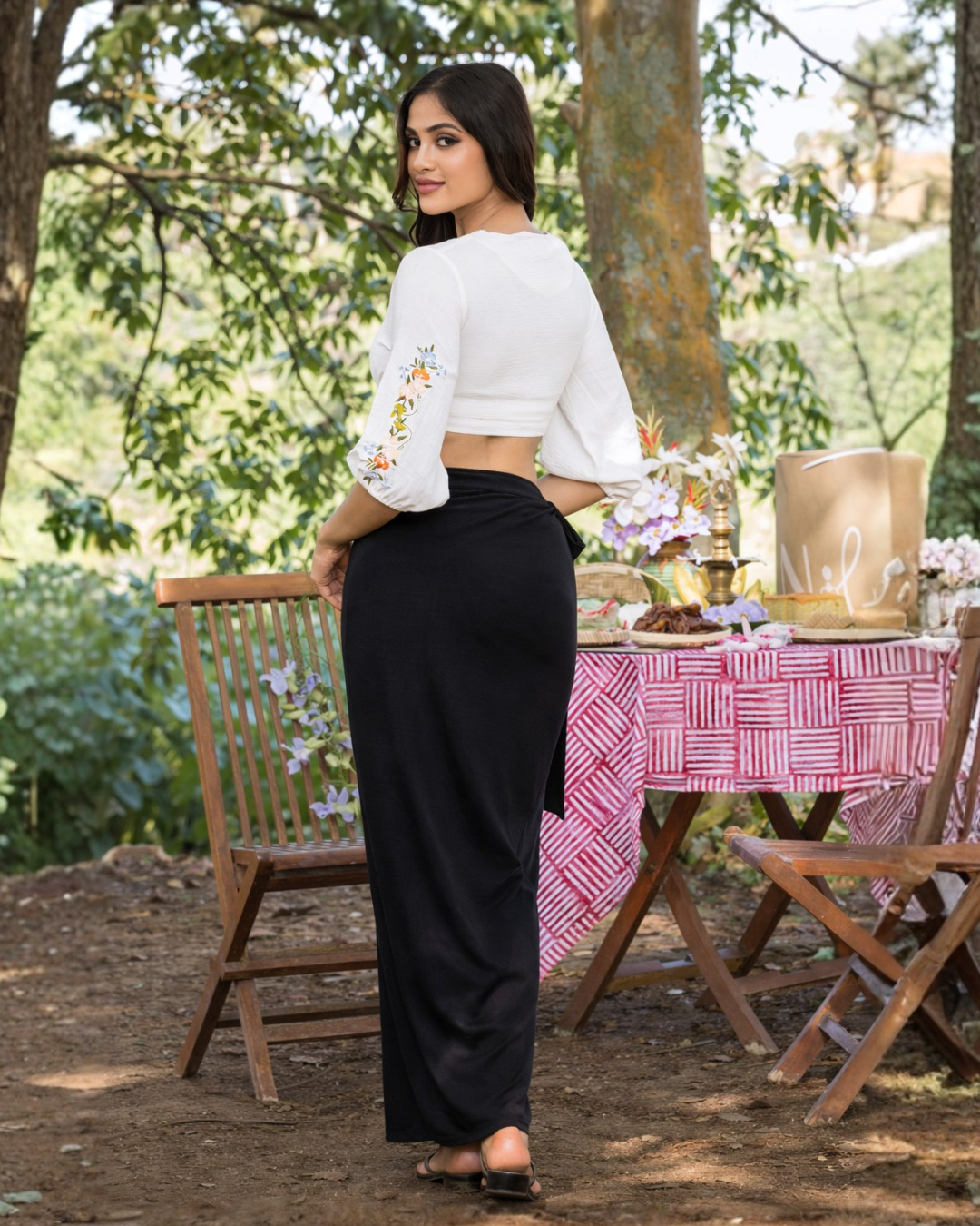 modern lungi dress for ladies ELSIE BLACK – Nils Store MasterSku:DD6R1N95