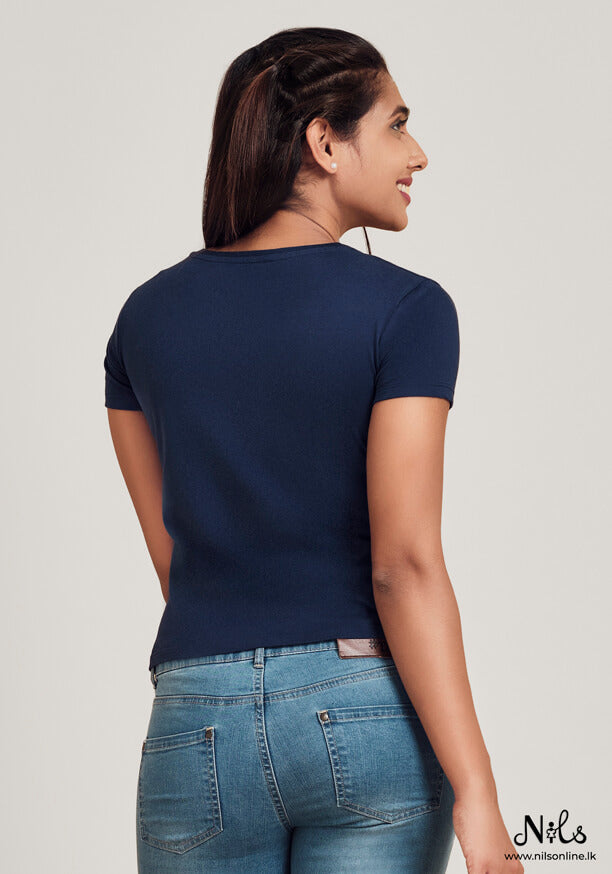 RED BLUE LADY T-SHIRT