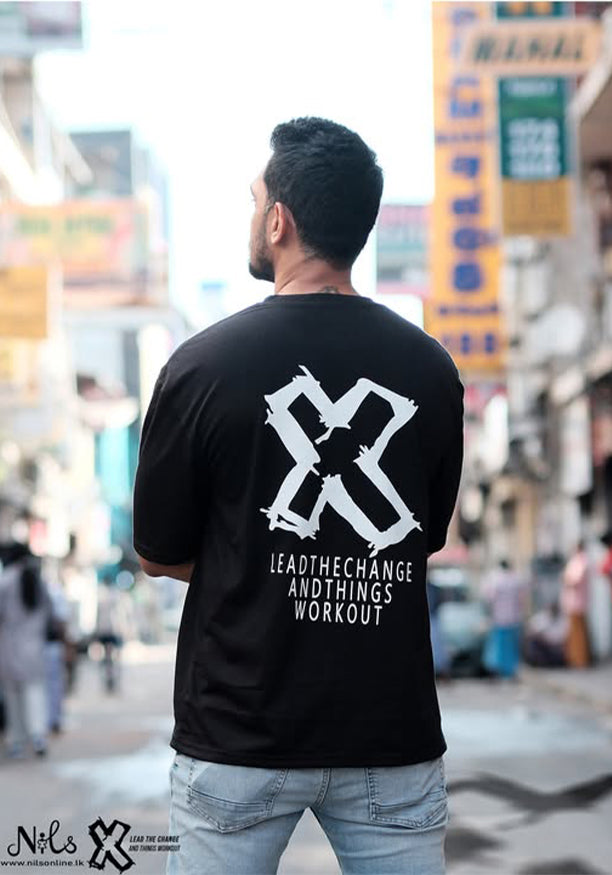 LEAD THE CHANGE BOX FIT BLACK UNISEX T SHIRT