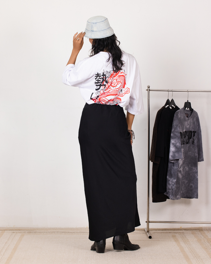 NOIR DRAGON PRINTED TEE