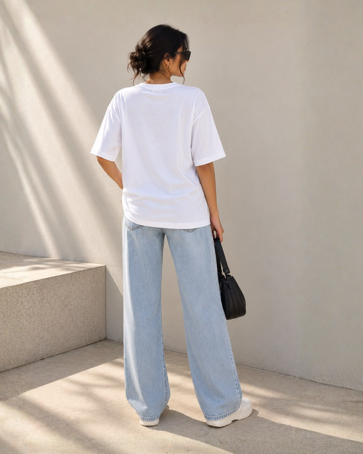 BLUE WHITE TEE