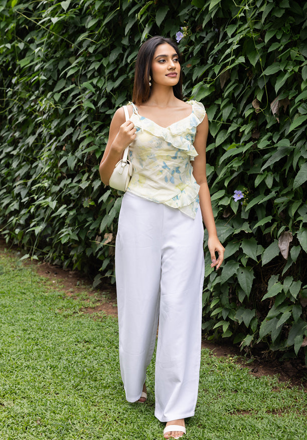 ERLA YELLOW STRAP TOP