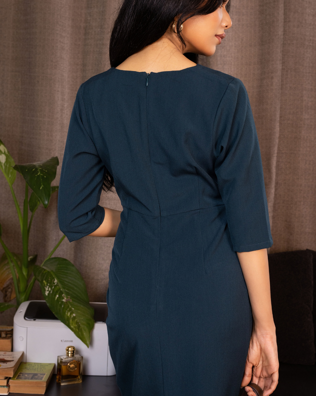 LOLA DARK GREEN BODYCONE DRESS