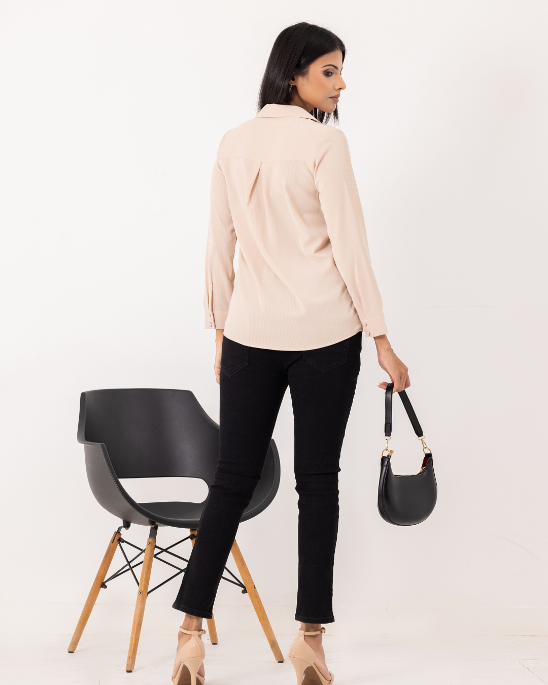 BLACK KYLIE PENCIL CUT PANT