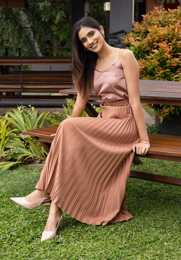 LIVVIE PLEATED SKIRT