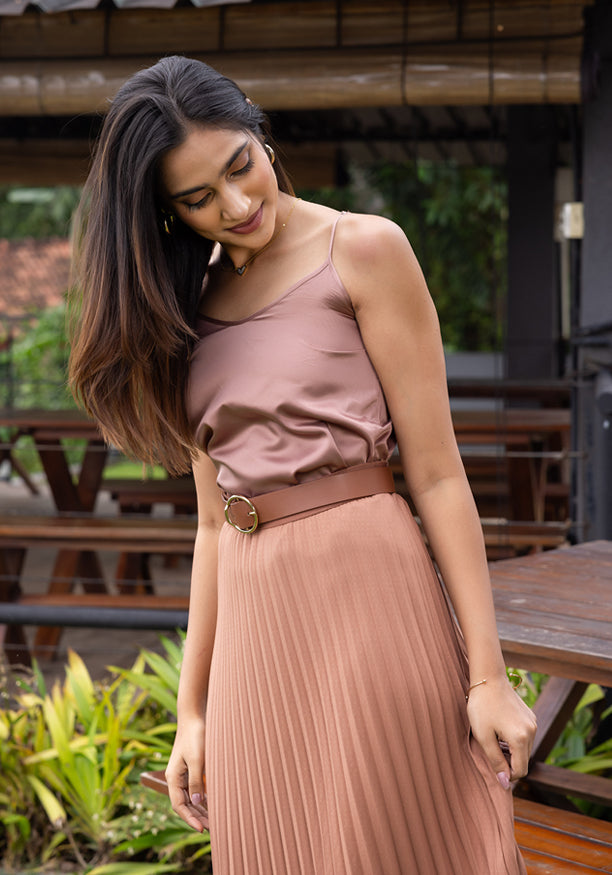 LIVVIE PLEATED SKIRT