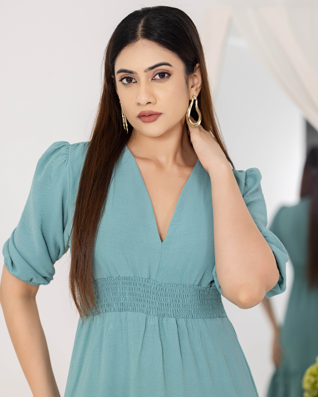 NOVA LIGHT GREEN MAXI DRESS