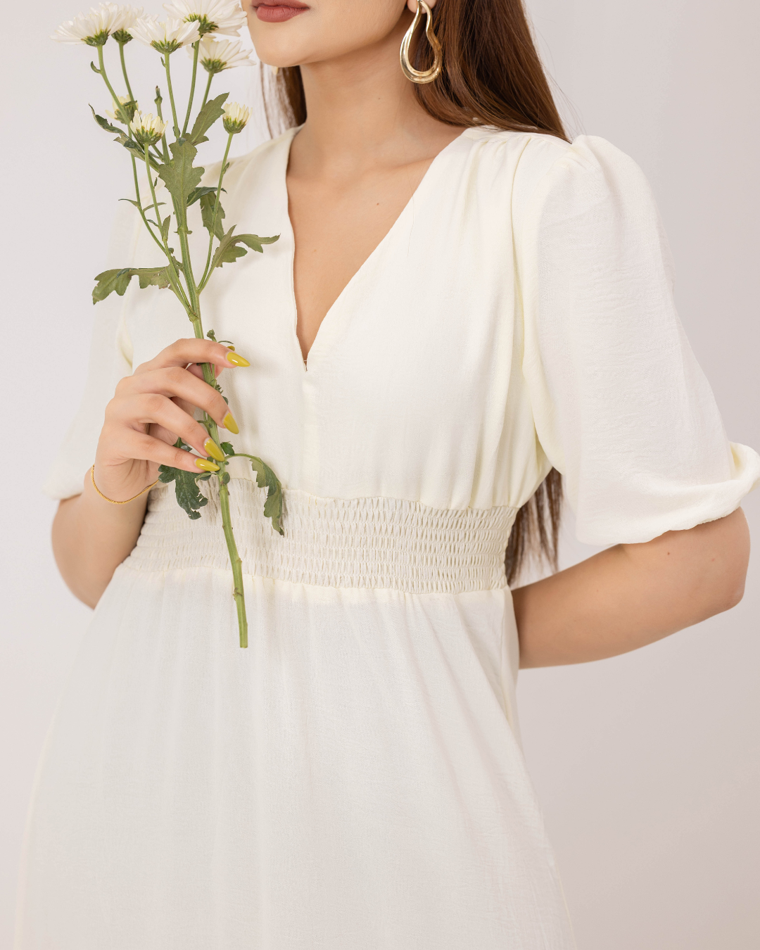 NOVA OFF WHITE MAXI DRESS