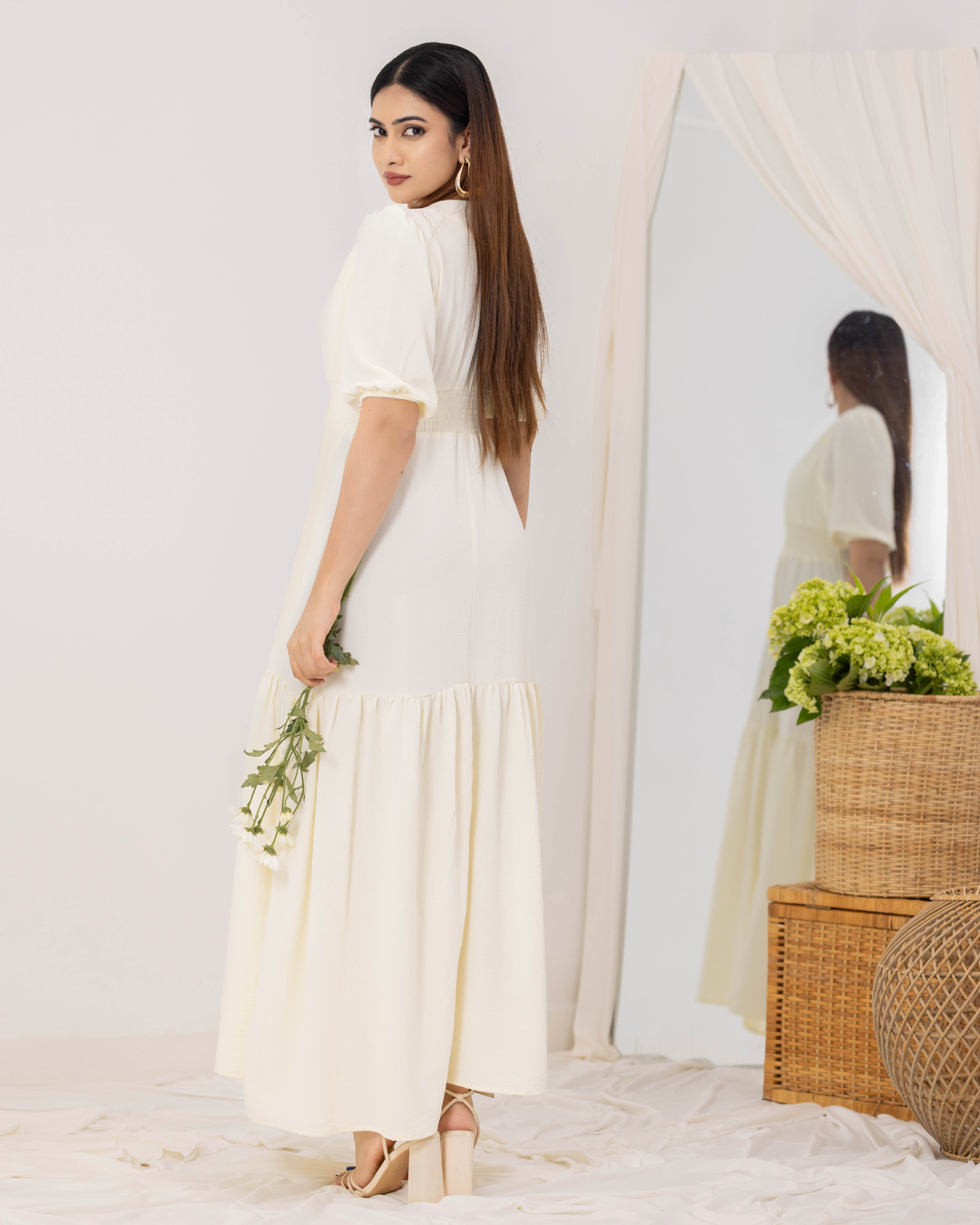 NOVA OFF WHITE MAXI DRESS