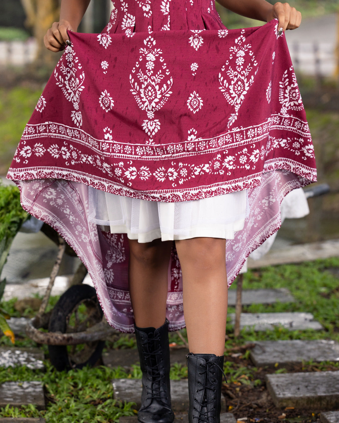 SARENDA RED MAXI DRESS