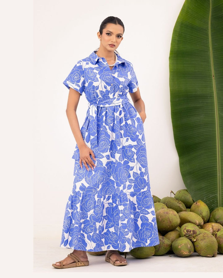 MORGAN SHORT SLEEVE MAXI DRESS