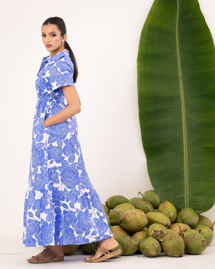 MORGAN SHORT SLEEVE MAXI DRESS