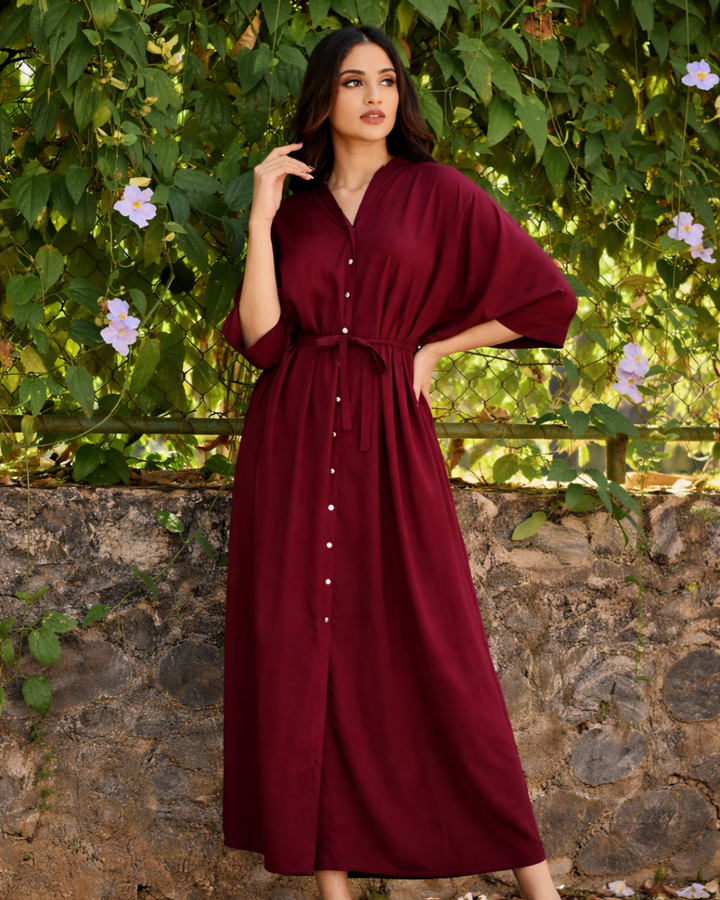 ANALIA RED MAXI DRESS