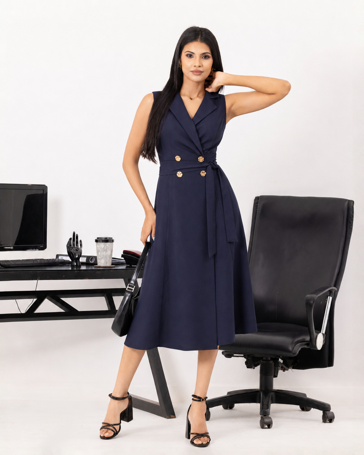 KATEY SLEEVELESS BLACK DRESS