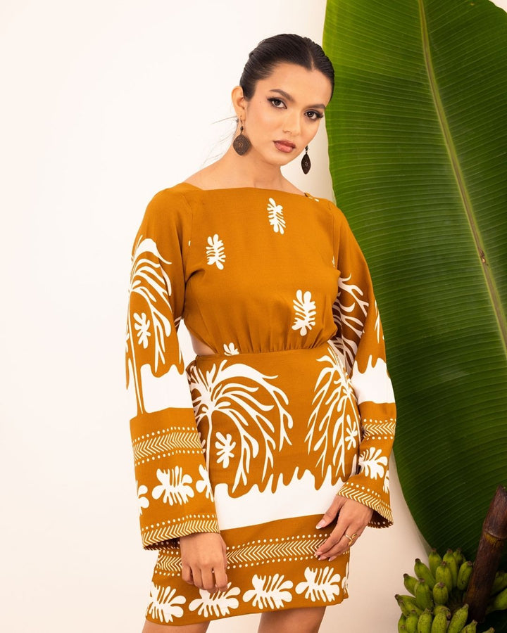 ANWEN BACK KNOT SHORT DRESS