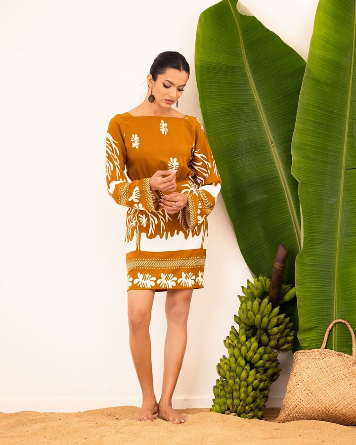 ANWEN BACK KNOT SHORT DRESS