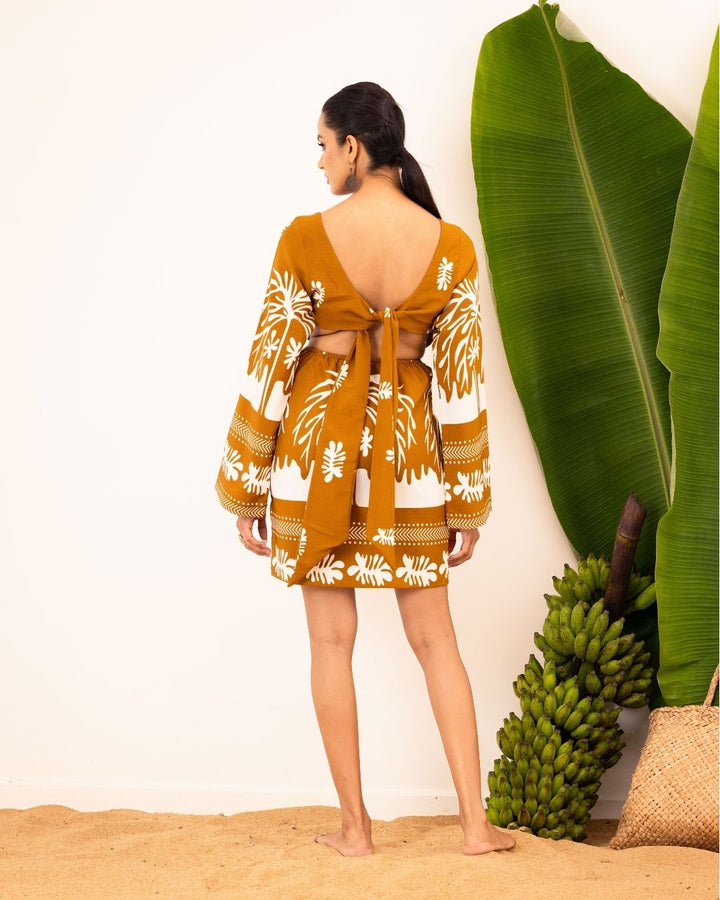 ANWEN BACK KNOT SHORT DRESS