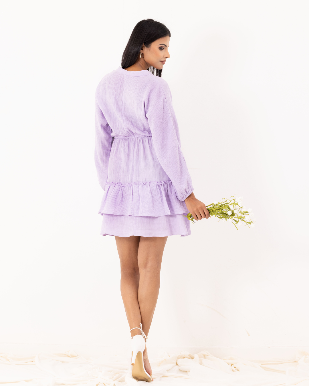 AMY BALLOON SLEEVE DRESS