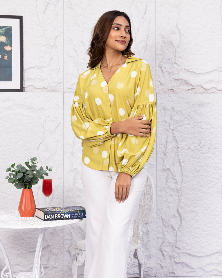 VIOLA BALLOON SLEEVE TOP