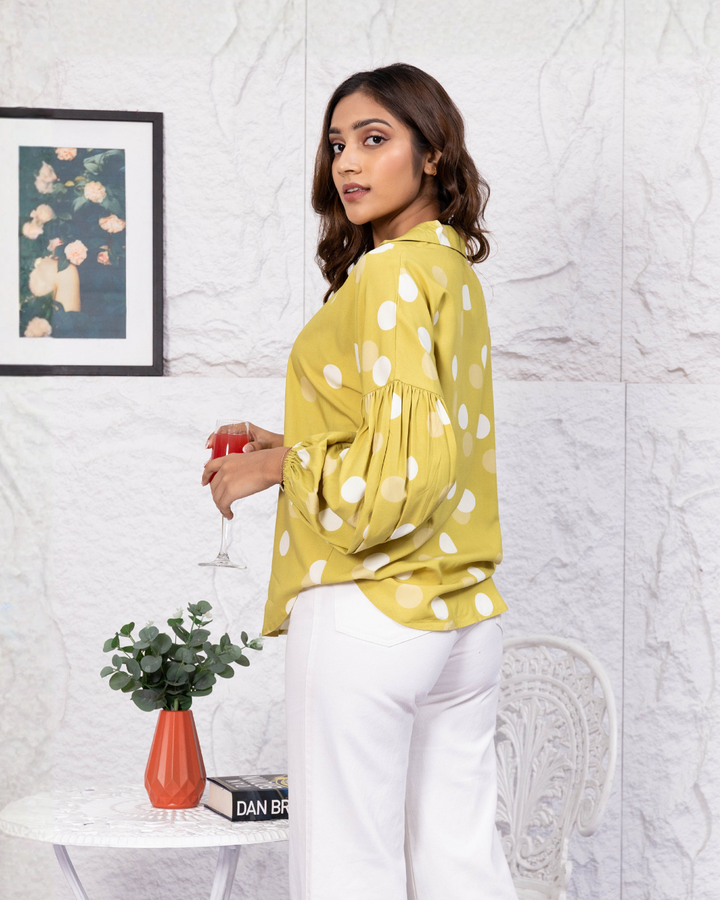VIOLA BALLOON SLEEVE TOP