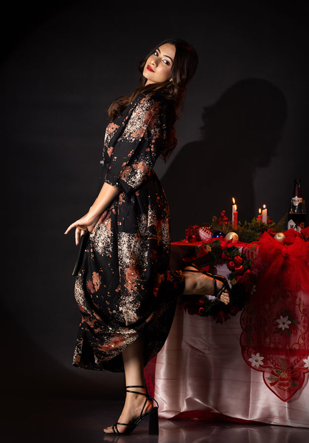 ANALIA BLACK SHORT DRESS