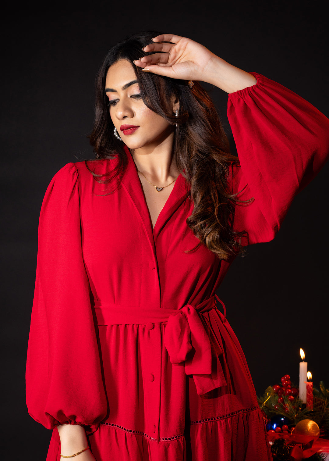 CEFALO CHIC RED DRESS