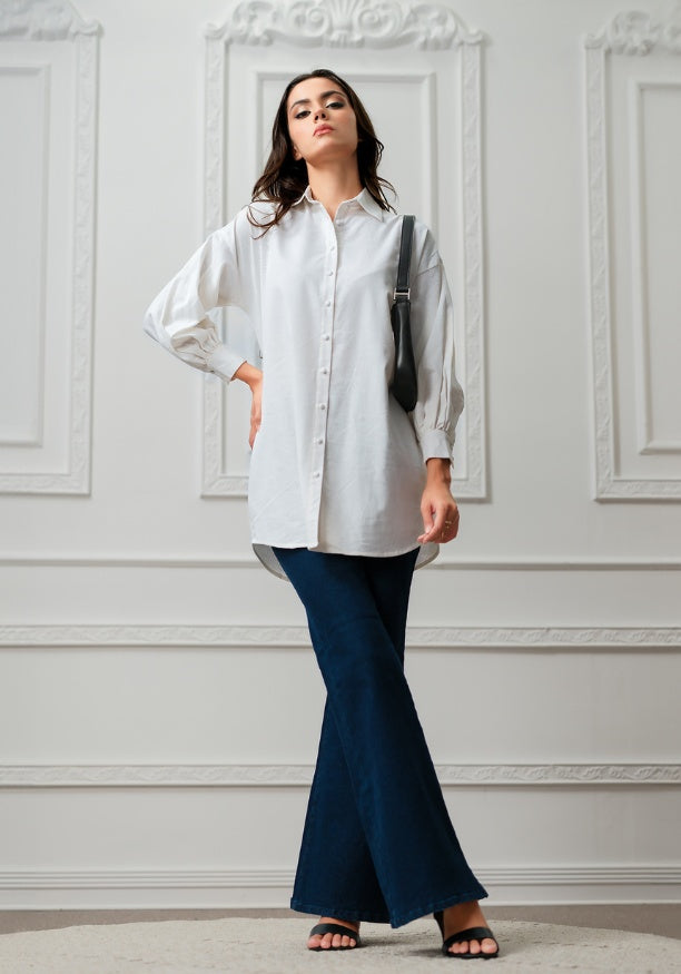 AMORA OFF WHITE SHIRT