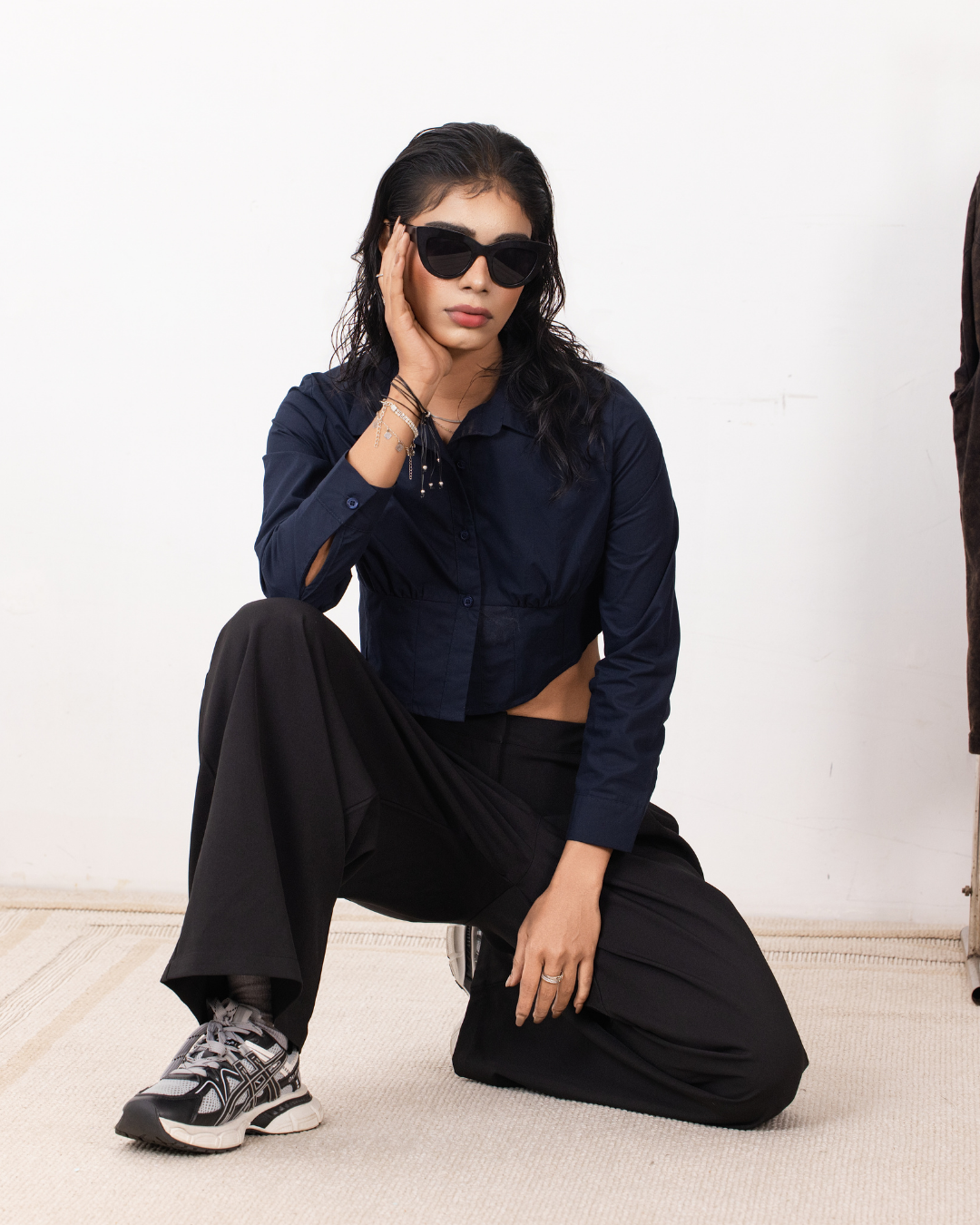 ELINA BLACK OFFICE PANT
