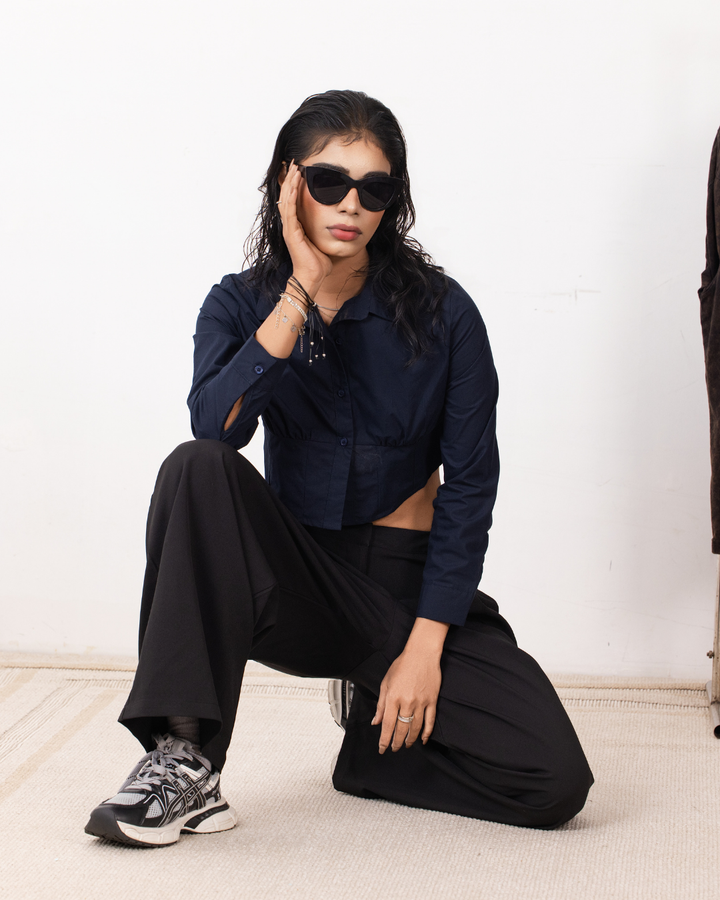 ELINA BLACK OFFICE PANT