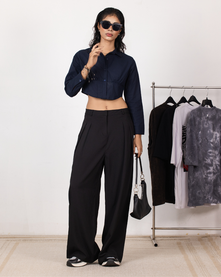 ELINA BLACK OFFICE PANT