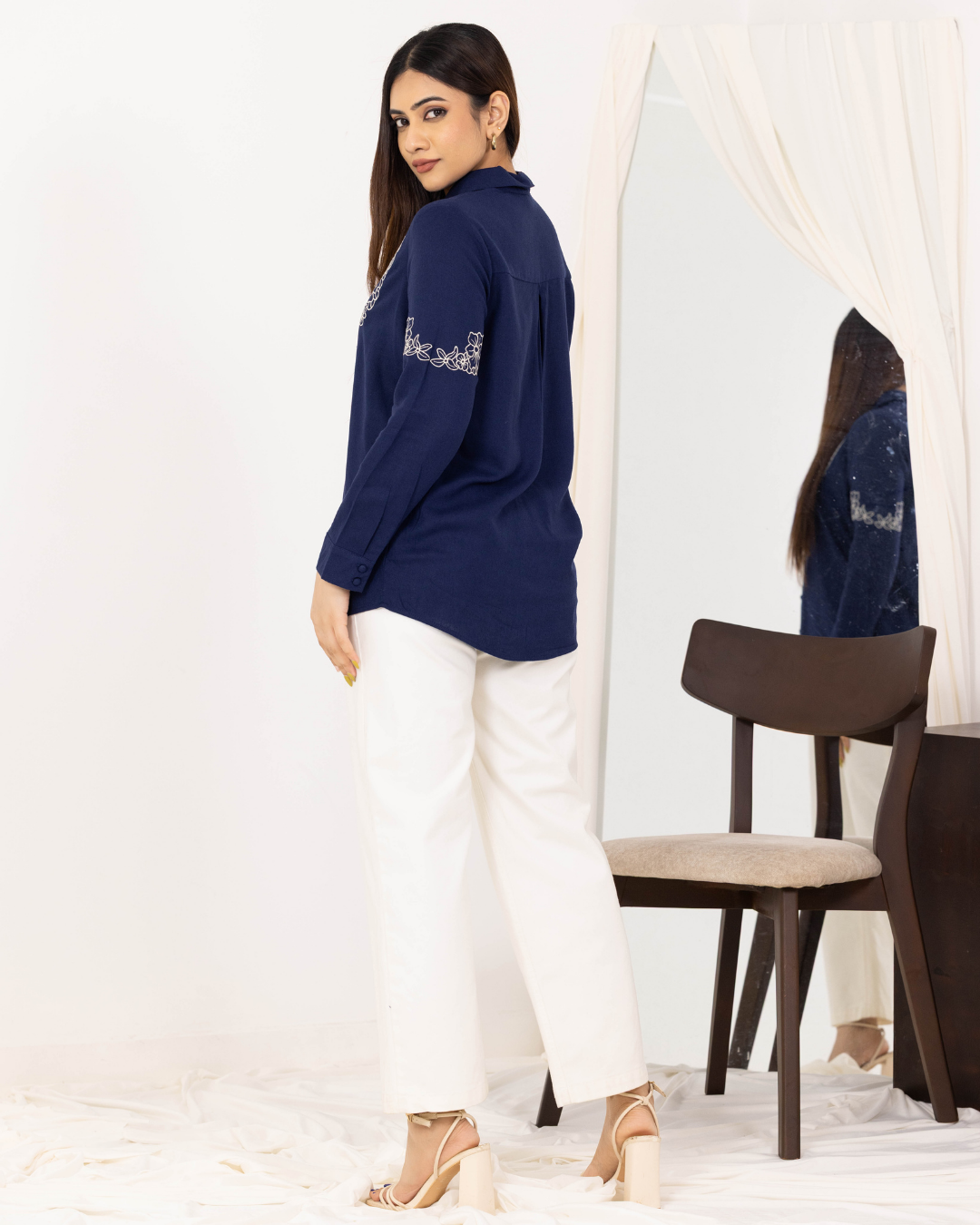 HAZEL EMB BLOUSE
