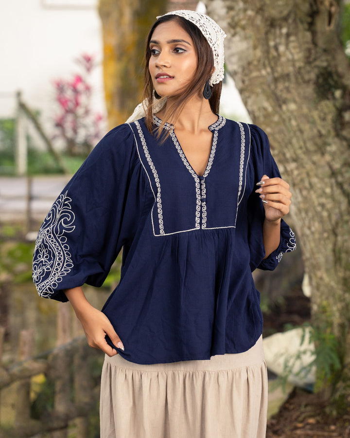 ARABELLA EMBROIDERED BLOUSE