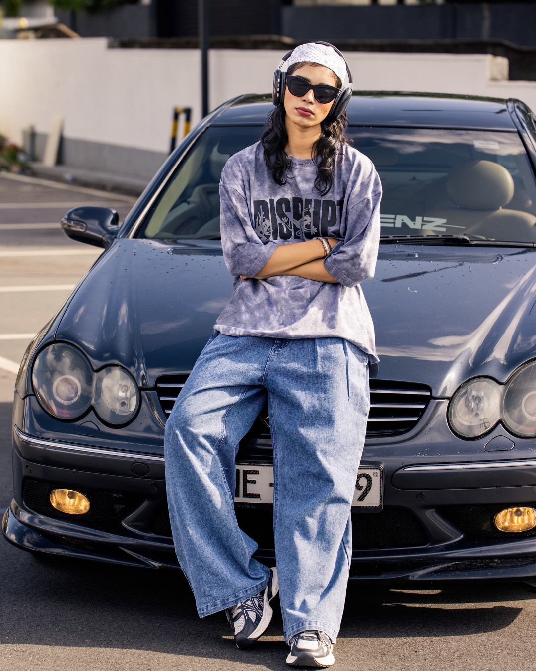 HIGHWAIST NONSTRATC ACID L/BLUE JEANS