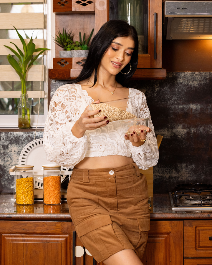 KEONA CROP TOP WITH CAMI TOP
