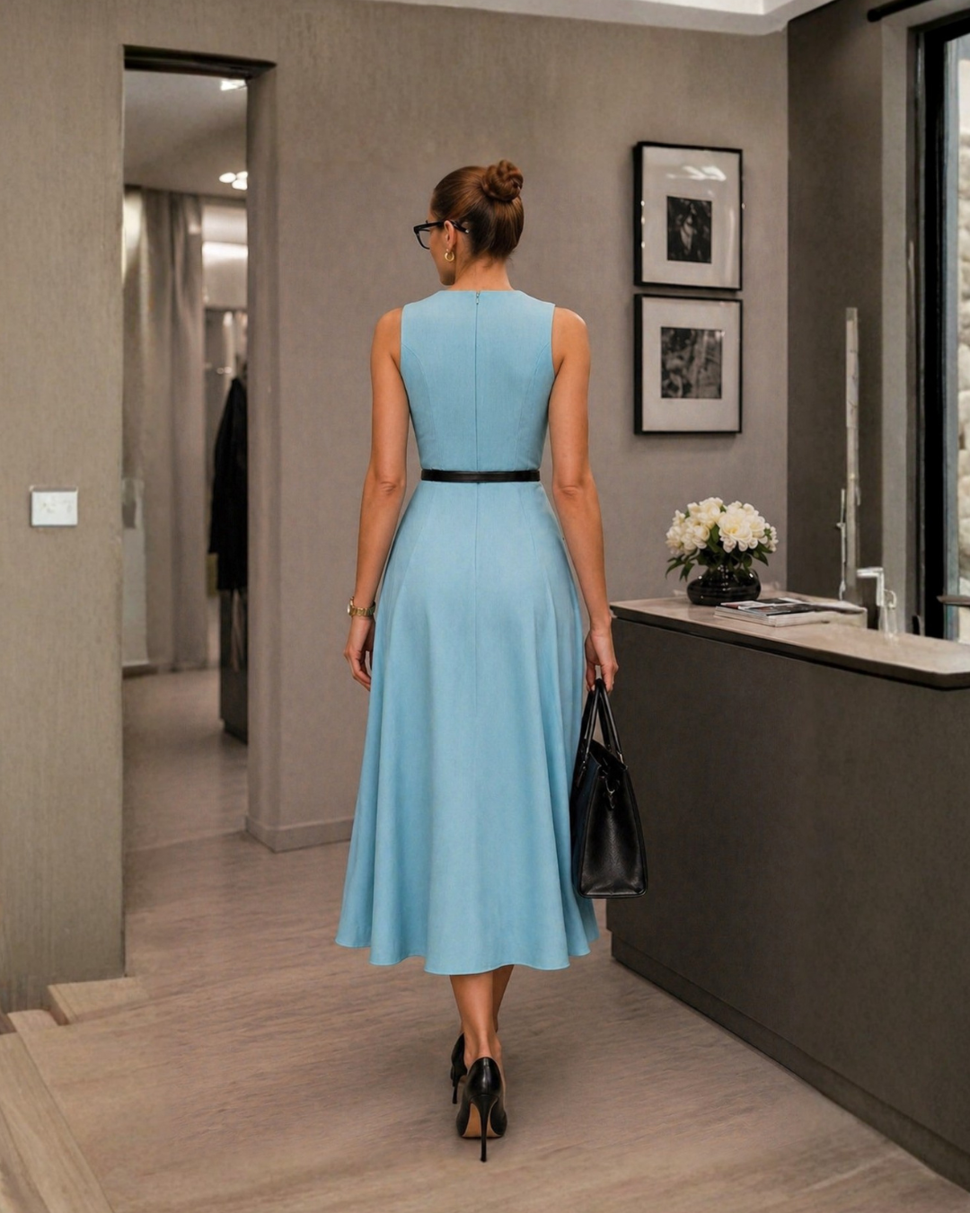 FIORE BLUE MAXI DRESS