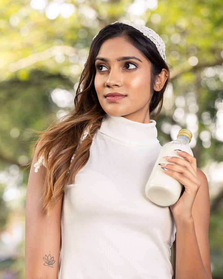 NOLAN TURTLE NECK WHITE TOP