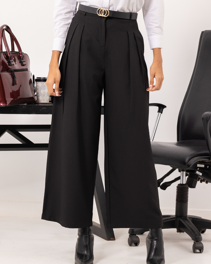 ELINA BLACK OFFICE PANT