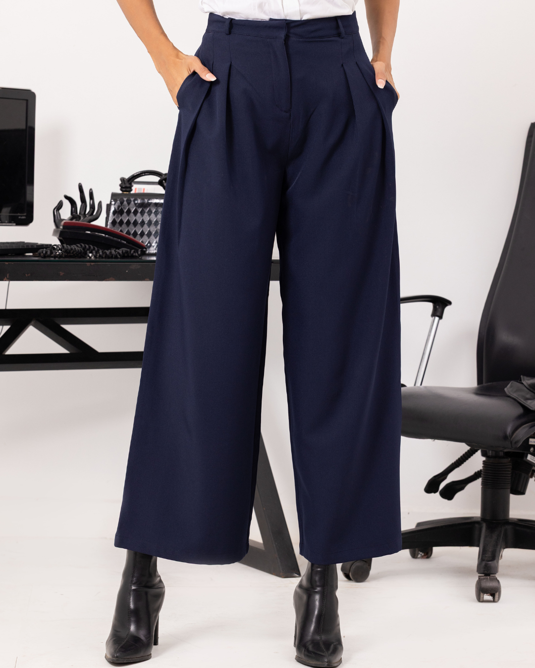 ELINA BLACK OFFICE PANT