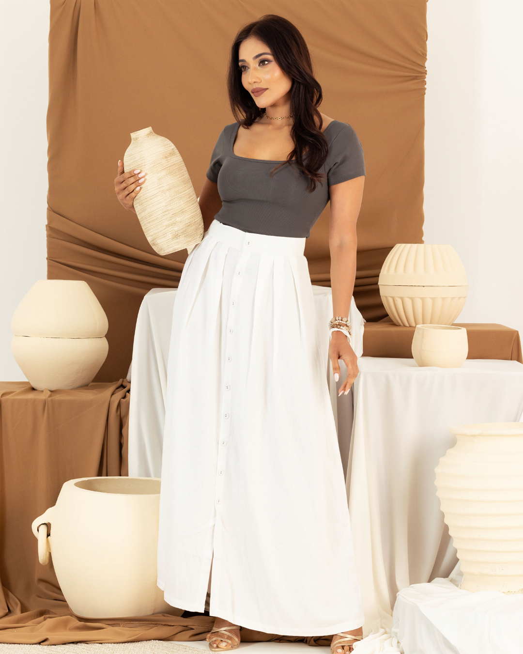 CLEORA ASH RIB TOP
