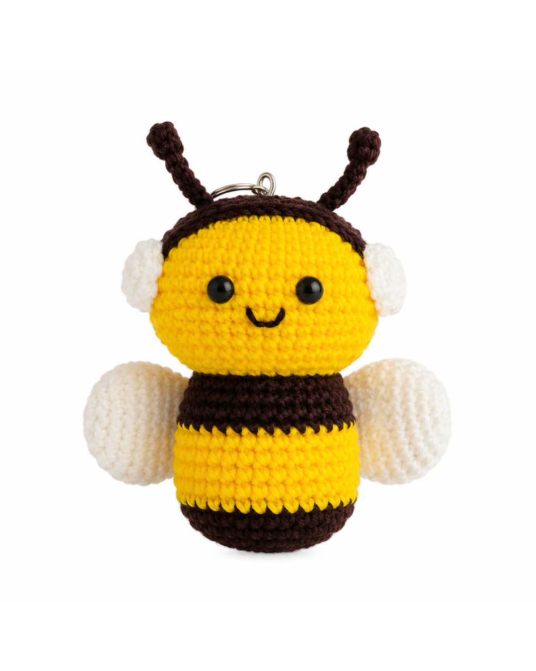 BUZZIE BEE CROCHET KEY CHAIN