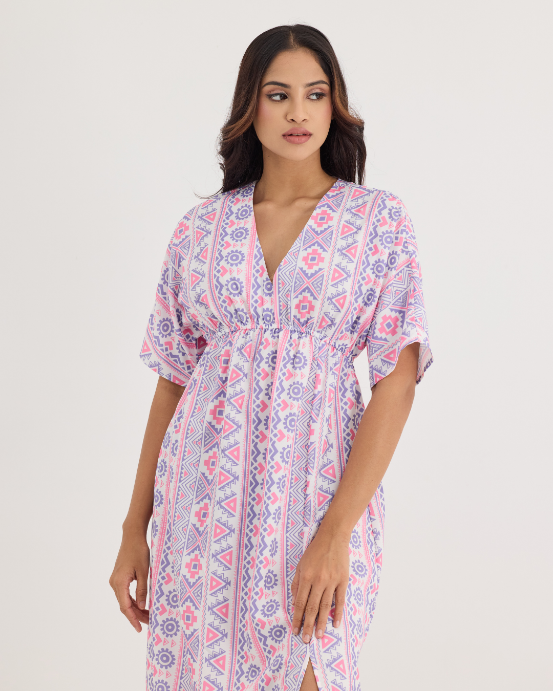 BOHEMIAN PRINTED DRESS