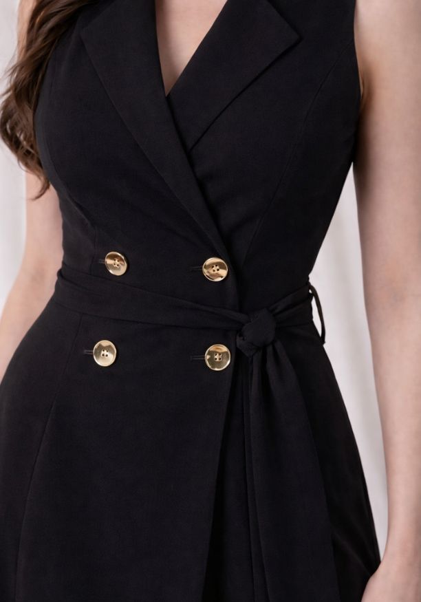 KATEY SLEEVELESS BLACK DRESS