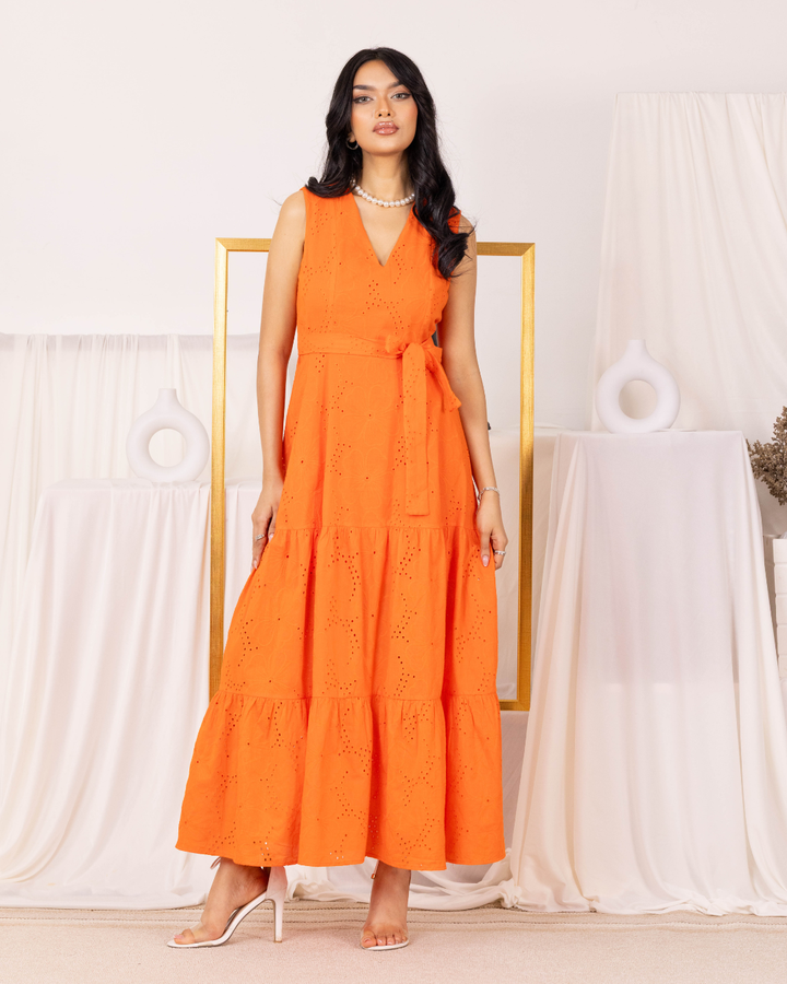 MAIELLA V NECK MAXI DRESS