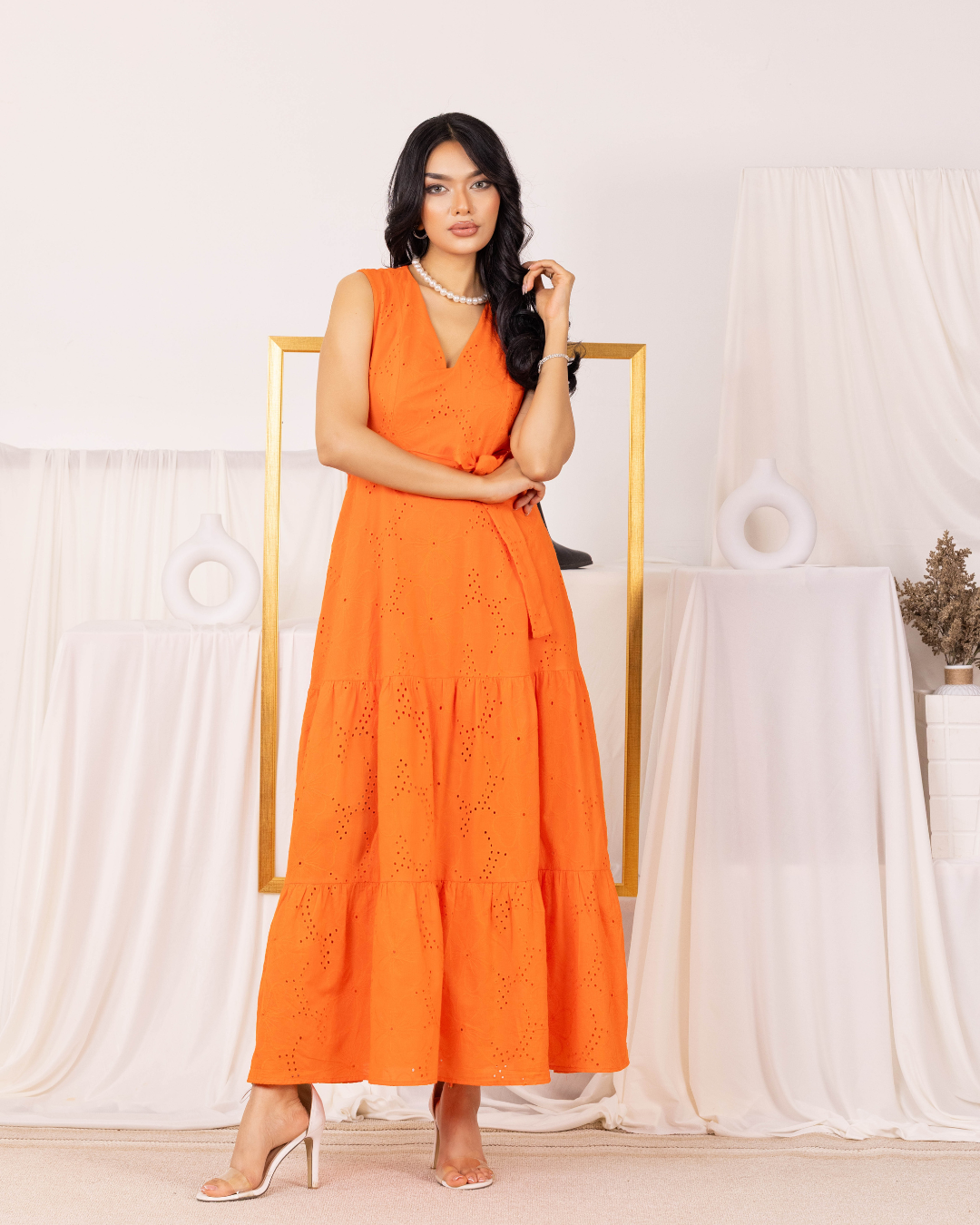 MAIELLA V NECK MAXI DRESS