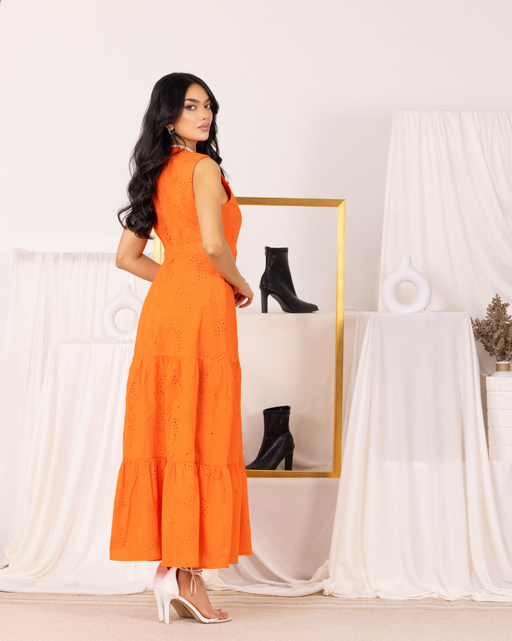 MAIELLA V NECK MAXI DRESS
