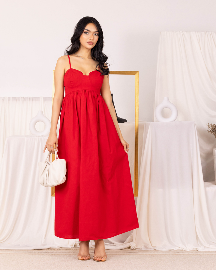 RAVA RED MAXI DRESS
