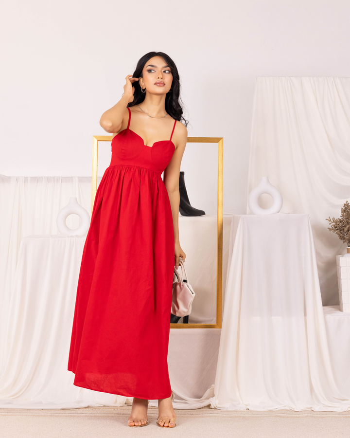 RAVA RED MAXI DRESS