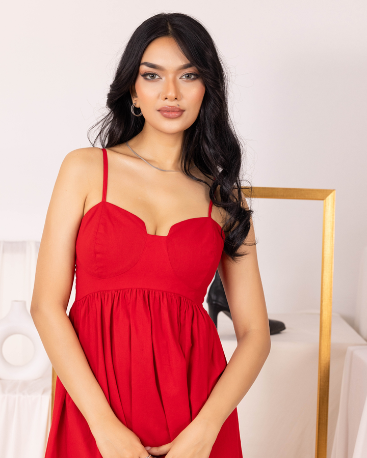 RAVA RED MAXI DRESS
