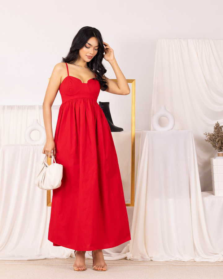 RAVA RED MAXI DRESS