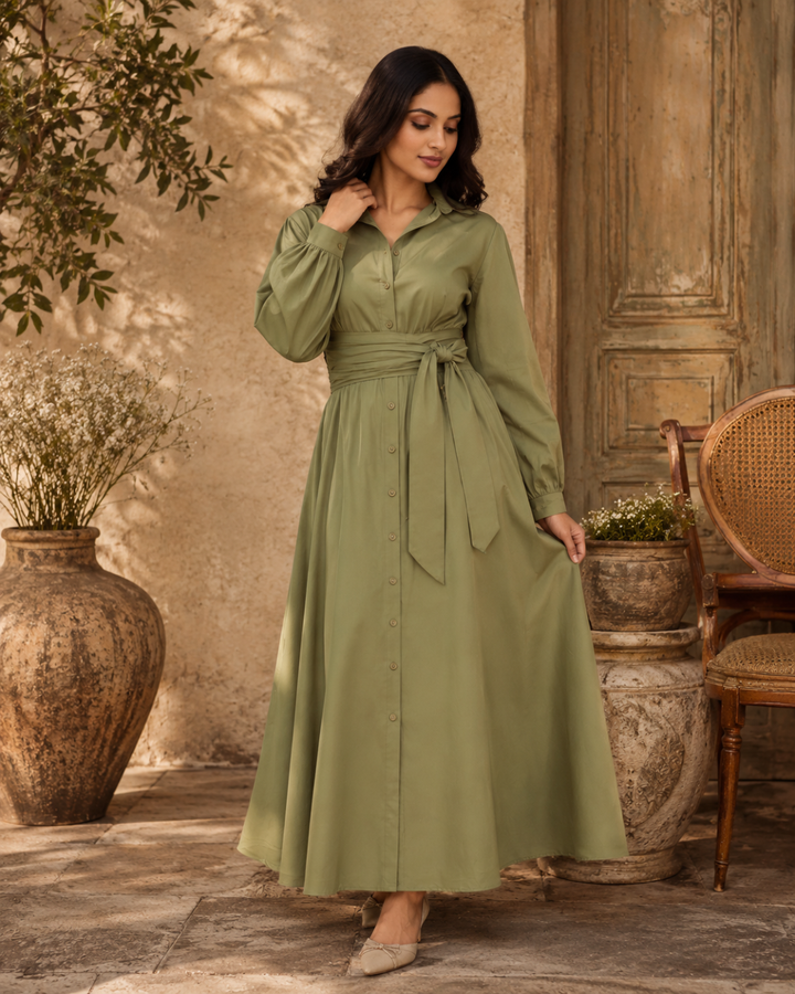 MAZIE FRONT CROSS OVER DRESS